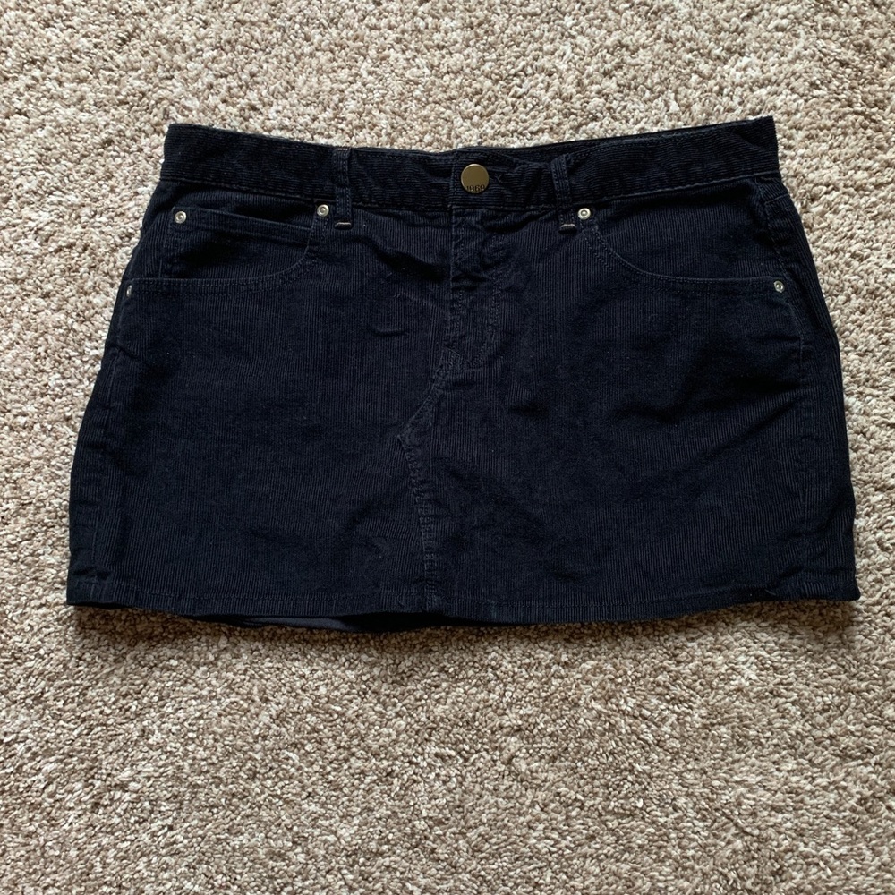 Black Corduroy Skirt